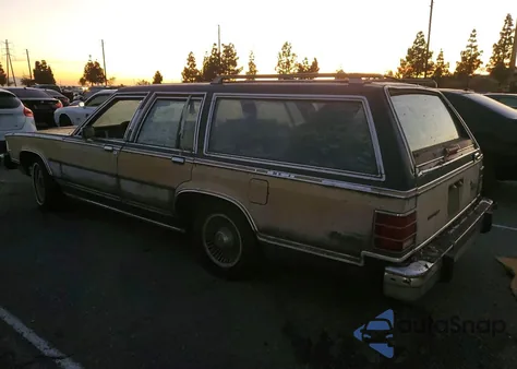 1987 Mercury Marquis Colony Park Ls from USA, damaged, VIN 2MEBM79F0HX697873